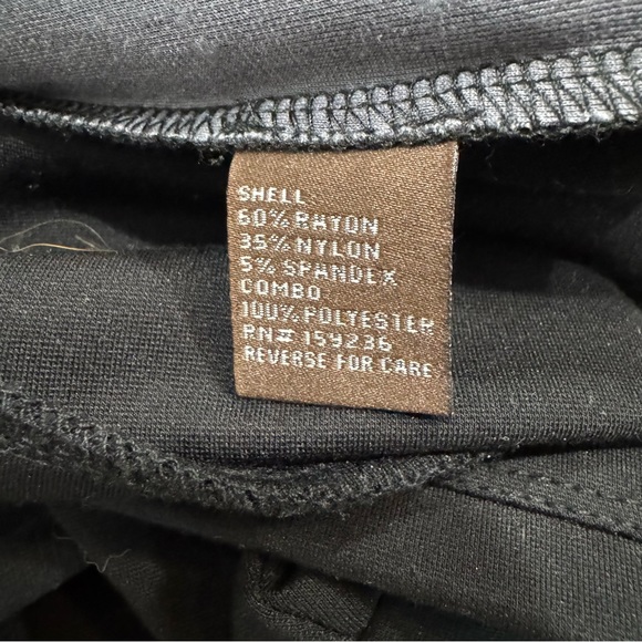 J. McLaughlin Black Faux‎ Leather Front Ponte Leggings Black Size Medium - Picture 6 of 9